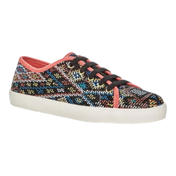 SAM EDELMAN Girl's Naomi BOHO Colorful Woven‎ Slip On Sneakers - Picture 1 of 8